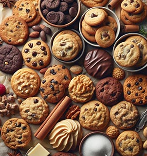 Muchos tipos de galletas